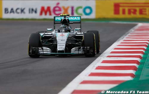 Rosberg en pole devant Hamilton à Mexico